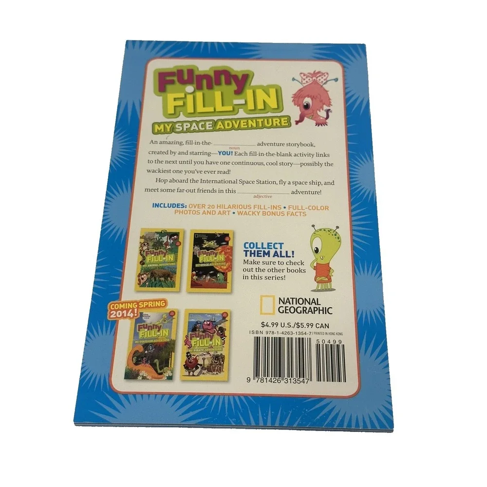 funny fill‎ in books MY SPACE ADVENTURE